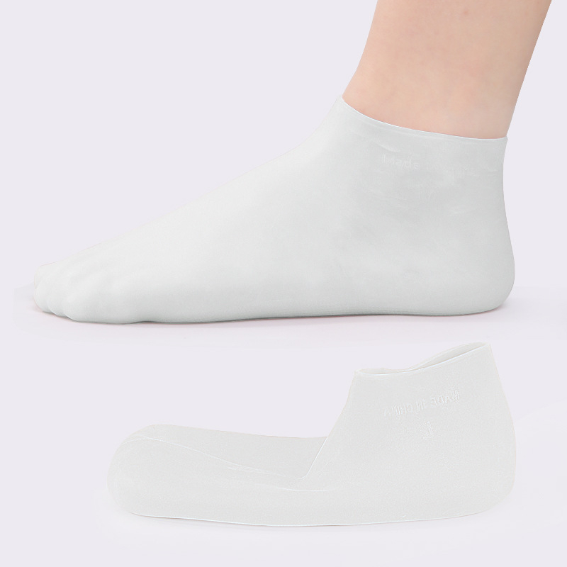 SEBS чорапи — ексфолиращи и хидратиращи грижи за кожата на краката, спа грижа за стъпалата, защита на подметката, къси чорапи, SEBS материал 90–95%