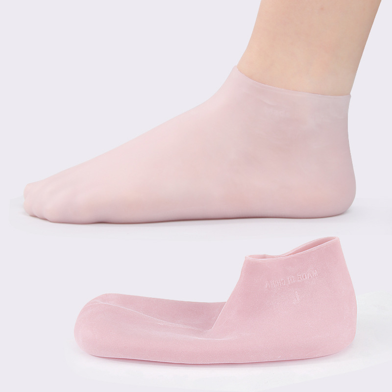 SEBS чорапи — ексфолиращи и хидратиращи грижи за кожата на краката, спа грижа за стъпалата, защита на подметката, къси чорапи, SEBS материал 90–95%