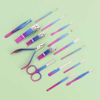 Autonomy 16 τεμάχια σετ εργαλείων περιποίησης νυχιών από ανθρακούχο ατσάλι