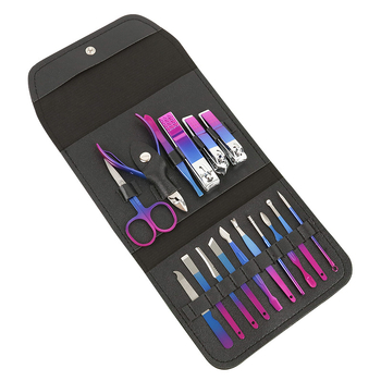 Autonomy 16 τεμάχια σετ εργαλείων περιποίησης νυχιών από ανθρακούχο ατσάλι