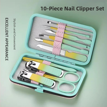 18 τεμάχια σετ περιποίησης νυχιών από ανοξείδωτο ατσάλι, με μαχαίρι περιποίησης ποδιών και ψαλίδι φρυδιών; εργαλεία από χάλυβα άνθρακα