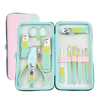18 τεμάχια σετ περιποίησης νυχιών από ανοξείδωτο ατσάλι, με μαχαίρι περιποίησης ποδιών και ψαλίδι φρυδιών; εργαλεία από χάλυβα άνθρακα