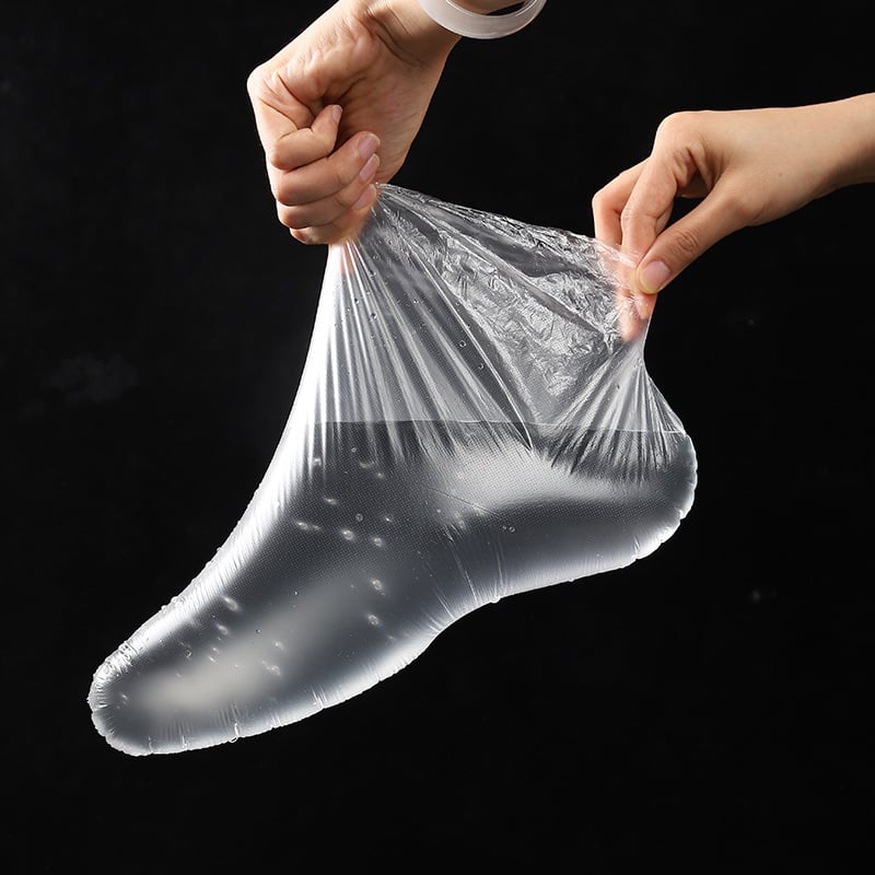 Vienkartinis PE kaukės dangtelis rankai ir kojai odos priežiūrai