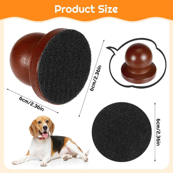 Apskrito formos medinė šunų nagų failo plokštelė – nuimamas dizainas