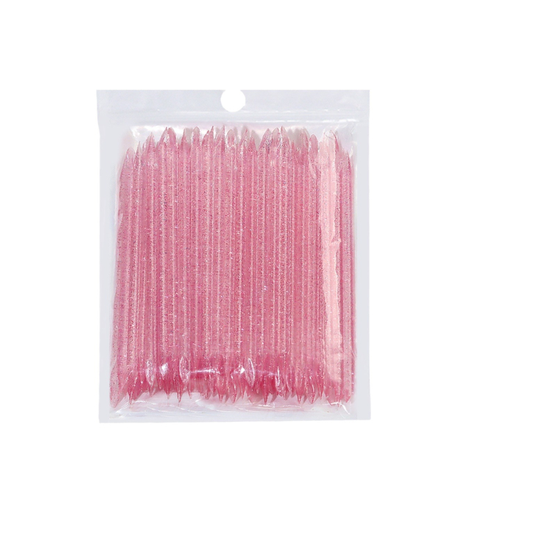 Unealtă multifuncțională pentru manichiură cu capăt dublu pentru împingerea pielii, creion pentru cristale și creion pentru flori – din plastic