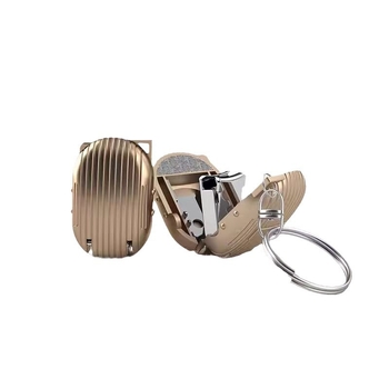 Sulankstomas nagų kirpiklis su purslų apsauga, iš nerūdijančio plieno, tinkamas 6+ metų amžiaus