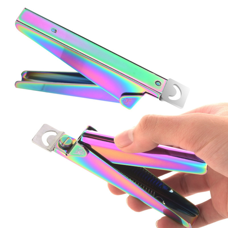 Monika Nails nokatni škare – nehrđajući čelik, jednovodna oštrica, francuski U-oblik dizajn, za oblikovanje umjetnih noktiju