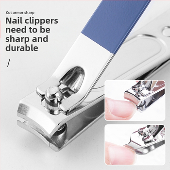 Cool Shun nagų kirpimo rinkinys – nerūdijančio plieno manikiūro rinkinys su plokščiais ir įstrižais kirpimo įrankiais, įtrauktas ausies šaukštelis suaugusiems