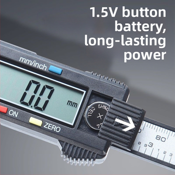 Vernier kalipras namų naudojimui, kompaktiškas jade apyrankės matavimo įrankis, plastmasinis korpusas