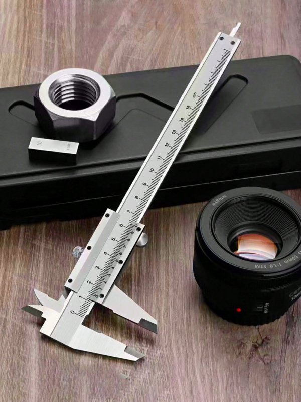 Vernier kalipras namų naudojimui, kompaktiškas jade apyrankės matavimo įrankis, plastmasinis korpusas