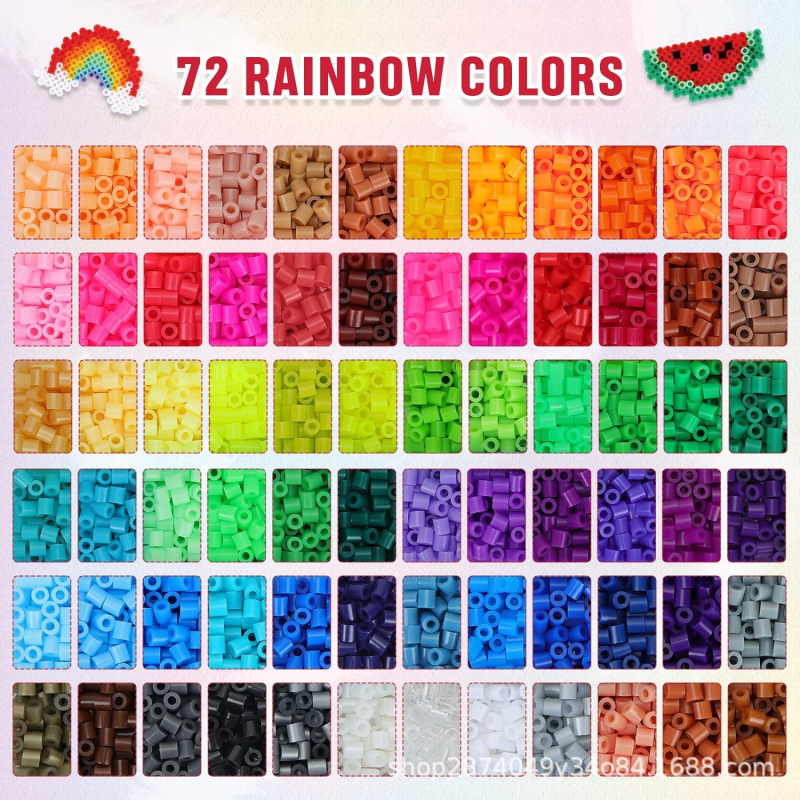 DIY комплект мъниста Biz – ръчно изработен пъзел комплект за мъниста, серия Pindou (материал: стъкло/глазура; марка: Biz; ръчно изработен; серия: Pindou; предназначение: детски рожден ден)