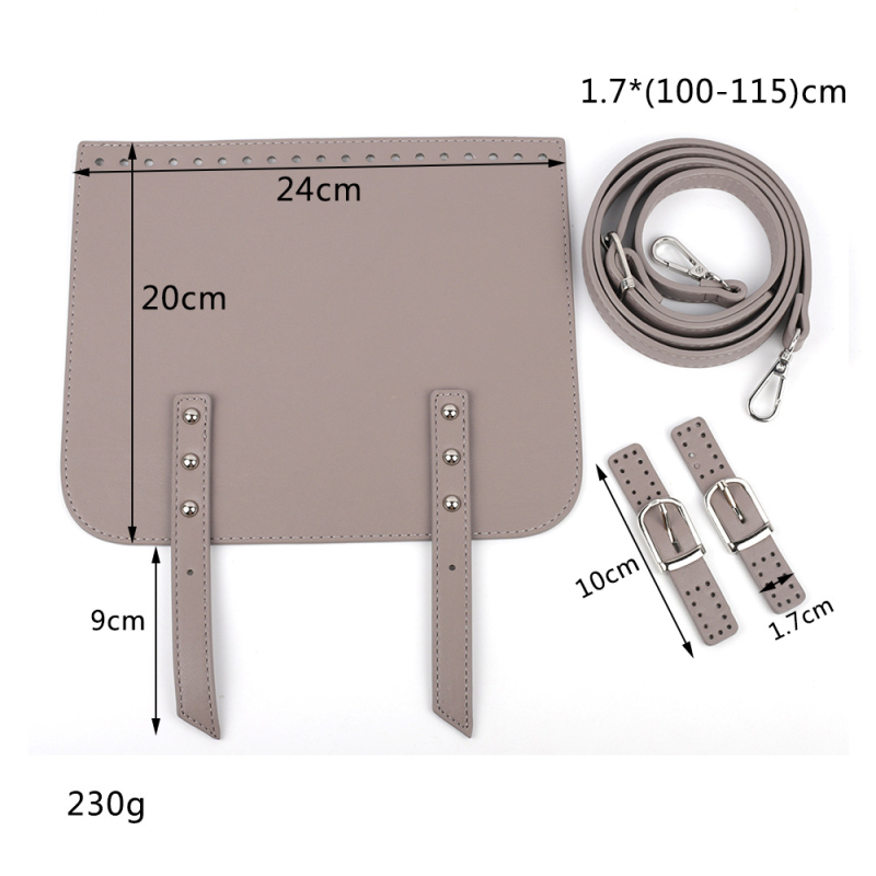 onthelevel Needle Hook Suit DIY komplet za ručno pletenu torbicu — PU kožni materijali za diagonornu crossbody torbu sa kopčom