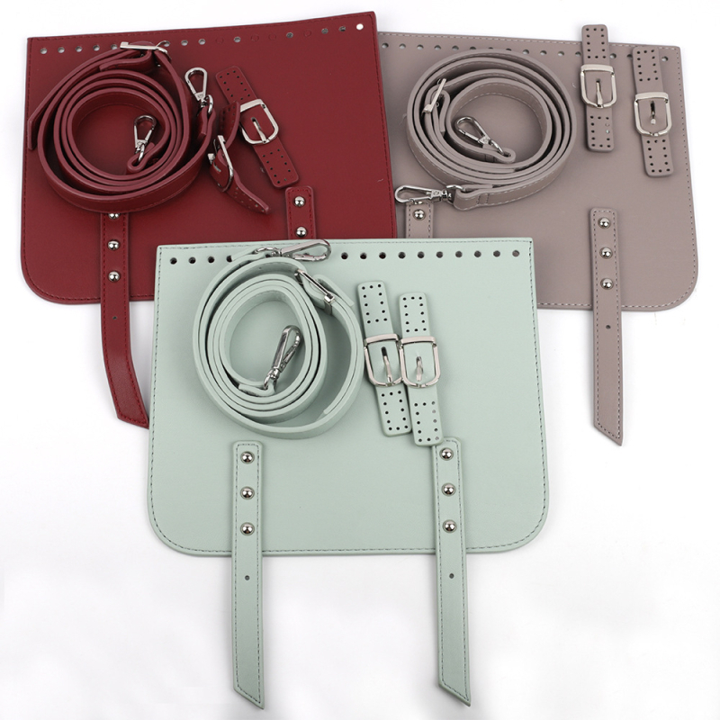 onthelevel Needle Hook Suit DIY komplet za ručno pletenu torbicu — PU kožni materijali za diagonornu crossbody torbu sa kopčom