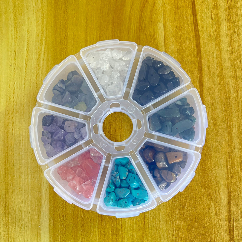 Ametista kristāla pērles DIY rotaslietām — izskats: šķembas, izcelsme: Lianyungang Donghai County