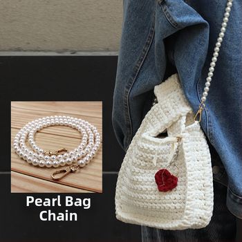 Lanac za torbicu s perlama, ABS perle, DIY pleteni lanac za torbicu