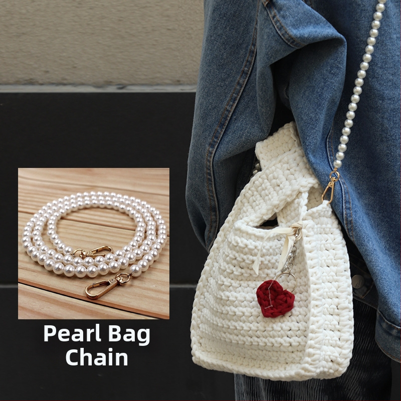Lanac za torbicu s perlama, ABS perle, DIY pleteni lanac za torbicu