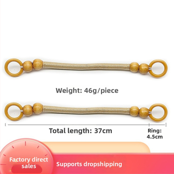 DIY rankinės laikiklis su nailono virve ir mediniais karoliukais – atsparus dilimui, vienos spalvos raštas, 2024 m. pavasaris, licencijuota privata etiketė