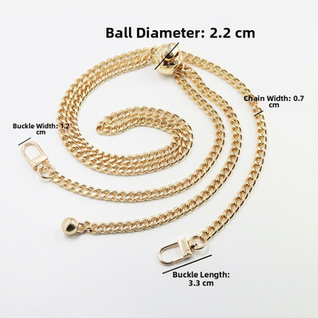 Xinfan ML metalni remen za torbe – remen za rame, model ML, materijal metal, sezona ljeto 2023