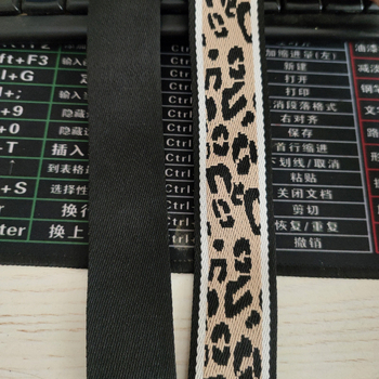 Leopard uzorak, široki rameni remen za torbu, širina 3,8 cm, poliester-bavna materijal, crossbody, smanjenje opterećenja