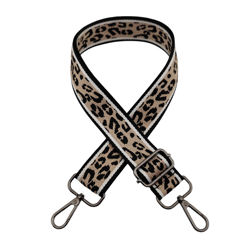 Leopard uzorak, široki rameni remen za torbu, širina 3,8 cm, poliester-bavna materijal, crossbody, smanjenje opterećenja
