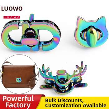 Κλειδαριά στροφής με κεφαλή γάτας, κράμα ψευδάργύρου, ηλεκτροχρωμιωμένη επιφάνεια, ανθεκτική στο ξεθώριασμα, δεύτερη γενιά – Αξεσουάρ βαλίτσας