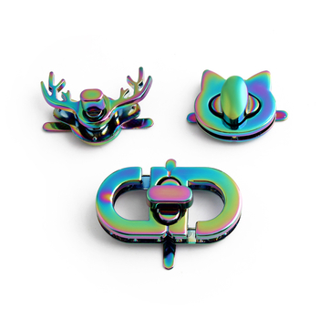 Κλειδαριά στροφής με κεφαλή γάτας, κράμα ψευδάργύρου, ηλεκτροχρωμιωμένη επιφάνεια, ανθεκτική στο ξεθώριασμα, δεύτερη γενιά – Αξεσουάρ βαλίτσας