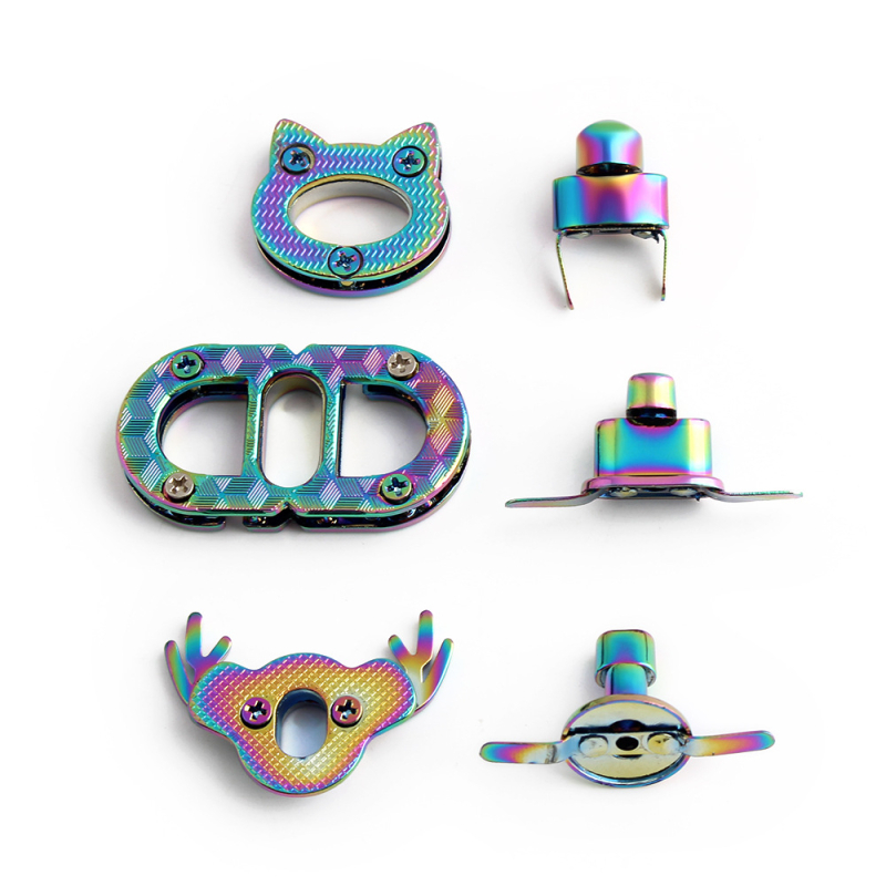 Κλειδαριά στροφής με κεφαλή γάτας, κράμα ψευδάργύρου, ηλεκτροχρωμιωμένη επιφάνεια, ανθεκτική στο ξεθώριασμα, δεύτερη γενιά – Αξεσουάρ βαλίτσας