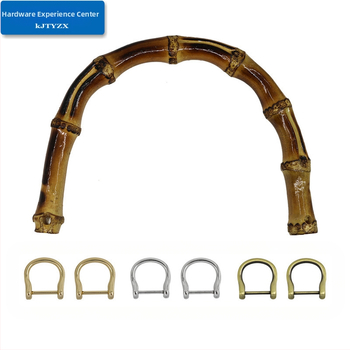 Koujin bambusinė rankena, geležies konstrukcija, bagažo priedai, bambuko sujungimo dizainas