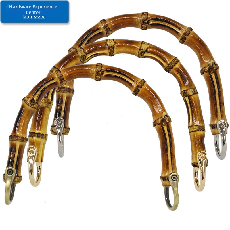 Koujin bambusinė rankena, geležies konstrukcija, bagažo priedai, bambuko sujungimo dizainas