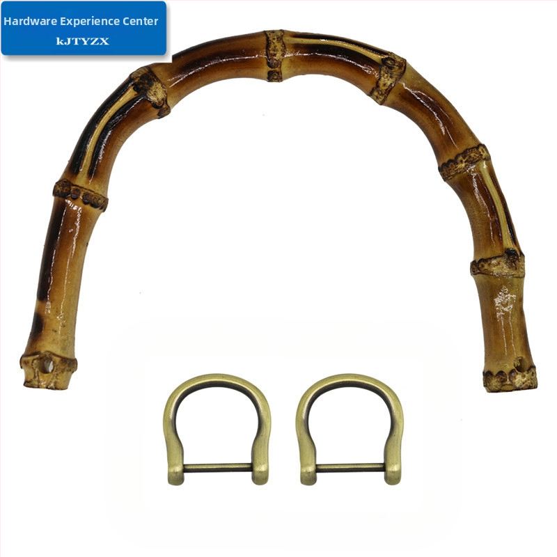 Koujin бамбукова ръкохватка, метална конструкция, аксесоари за багаж, дизайн с бамбукови елементи