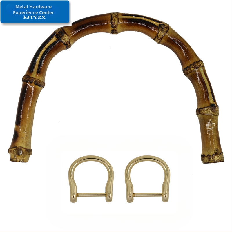 Koujin бамбукова ръкохватка, метална конструкция, аксесоари за багаж, дизайн с бамбукови елементи