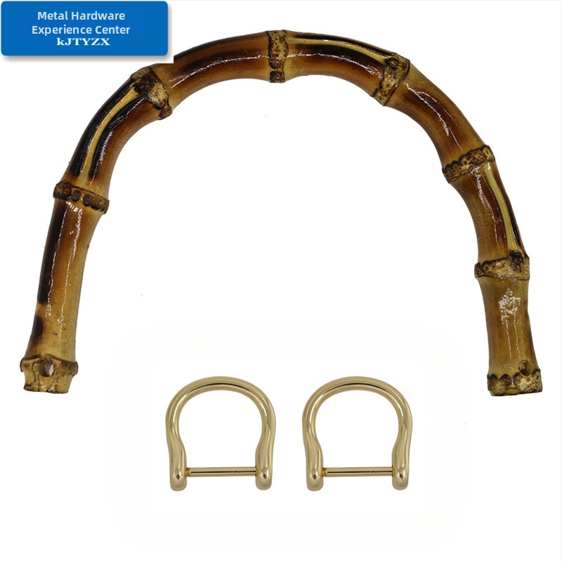 Koujin bambusinė rankena, geležies konstrukcija, bagažo priedai, bambuko sujungimo dizainas