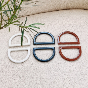 DIY rankų audimo maišelio priedas su D formos imitacijos medžio rankena