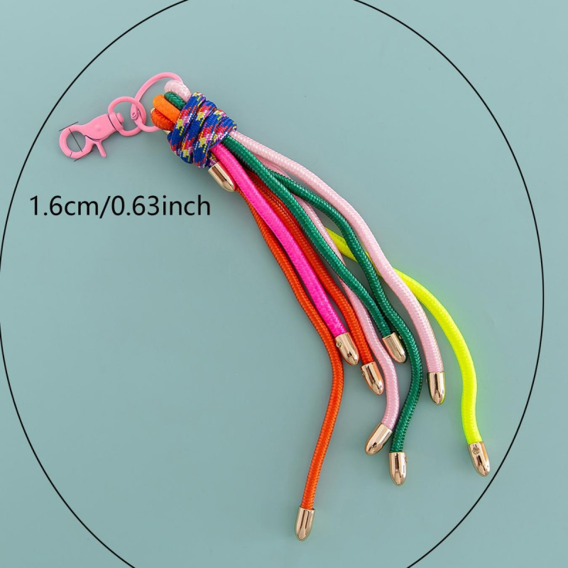 Telefono dėklo grandinė, bohemiško stiliaus, medvilnė ir linas, modelis B373, 2024 m. pavasaris