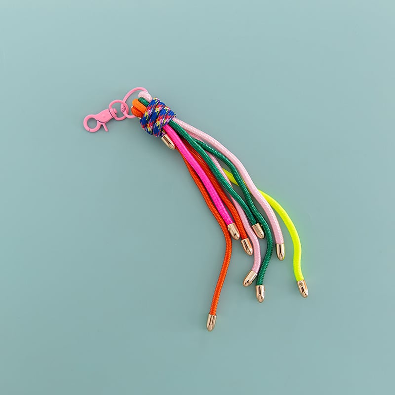 Telefono dėklo grandinė, bohemiško stiliaus, medvilnė ir linas, modelis B373, 2024 m. pavasaris