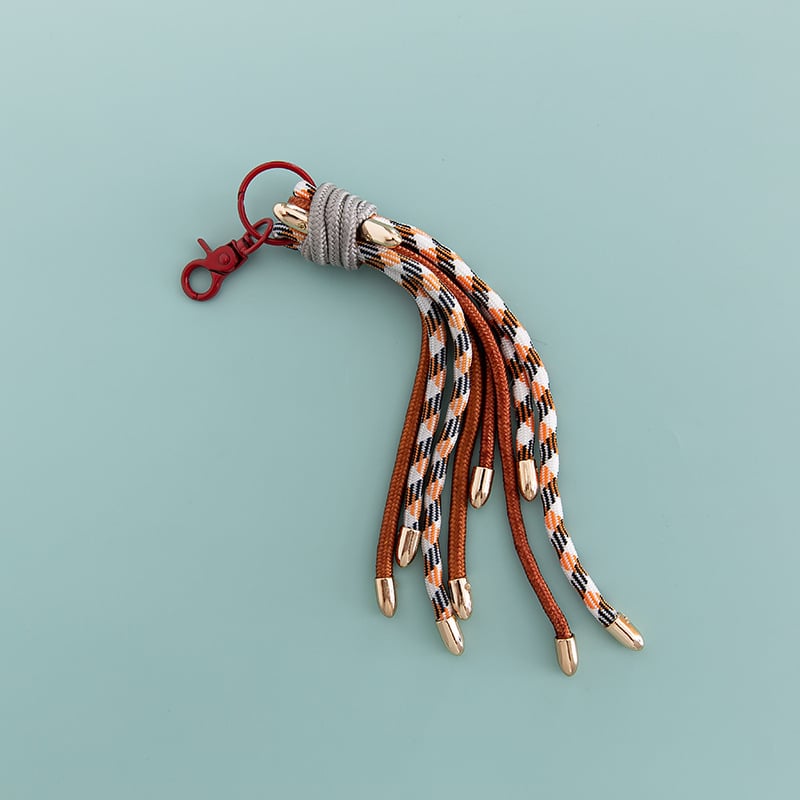 Telefono dėklo grandinė, bohemiško stiliaus, medvilnė ir linas, modelis B373, 2024 m. pavasaris