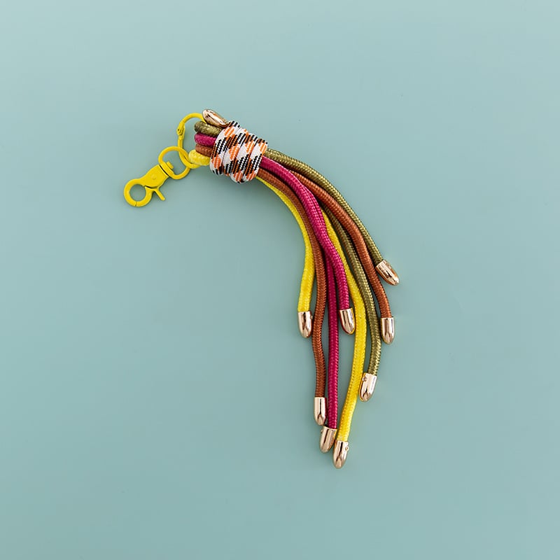 Telefono dėklo grandinė, bohemiško stiliaus, medvilnė ir linas, modelis B373, 2024 m. pavasaris