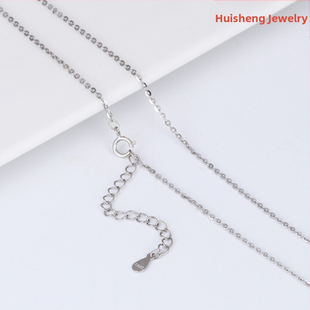Κολιέ από ασήμι 925 με O-αλυσίδα, σχέδιο με γράμματα, μήκος 21–50 cm, ηλεκτροπλατίωση