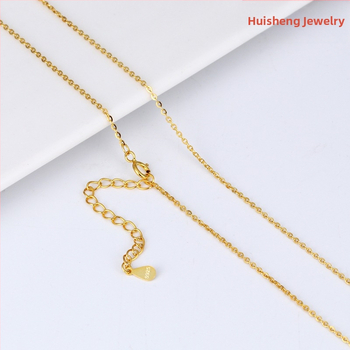 Κολιέ από ασήμι 925 με O-αλυσίδα, σχέδιο με γράμματα, μήκος 21–50 cm, ηλεκτροπλατίωση