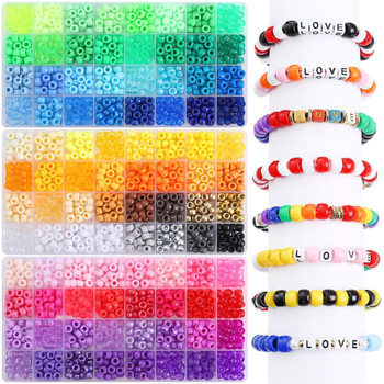 Kit DIY accesorii pentru mărgele din acril, cutie cu 32 compartimente, Ning Sheng, vara 2025