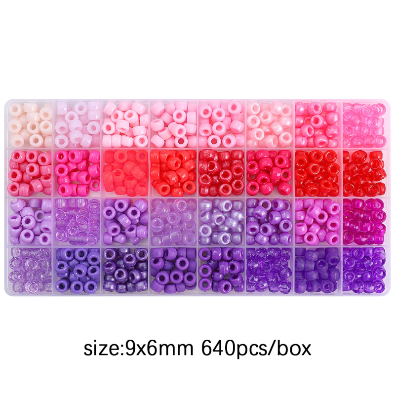 Kit DIY accesorii pentru mărgele din acril, cutie cu 32 compartimente, Ning Sheng, vara 2025