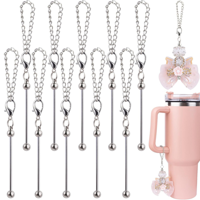 Korálkový rodový prívesok na kľúče — pohárový tvar, kov, elektrolytická povrchová úprava, Chengying, zima 2024