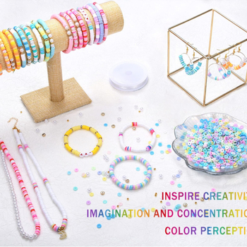 Σετ χαντρών από πολυμερικό πηλό με μιμητικό μαργαριτάρι, στρογγυλές χάντρες σε στυλ Μπαρόκ, 10 τεμάχια