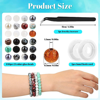 Стъклени кръгли мъниста, лакирани, ръчна изработка и DIY бижута материали — Yiwu, лято 2023