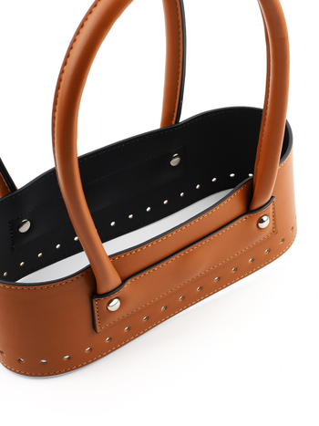 Rankinė 2 dalių rinkinys - PU oda, nauja rankena, DIY pintos odos aksesuarai - Pavasaris 2024, pečių dirželis