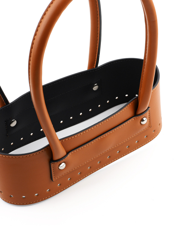 Rankinė 2 dalių rinkinys - PU oda, nauja rankena, DIY pintos odos aksesuarai - Pavasaris 2024, pečių dirželis