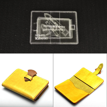 Πορτοφόλι καρτών από δέρμα — ακρυλικό μοτίβο, χειροποίητο δέρμα, DIY πίνακας εργαλείων δέρματος