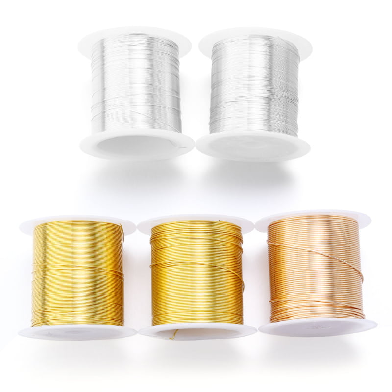 Sârmă de cupru pentru DIY mărgele – sârmă cupru electroplată, stil simplu nobil