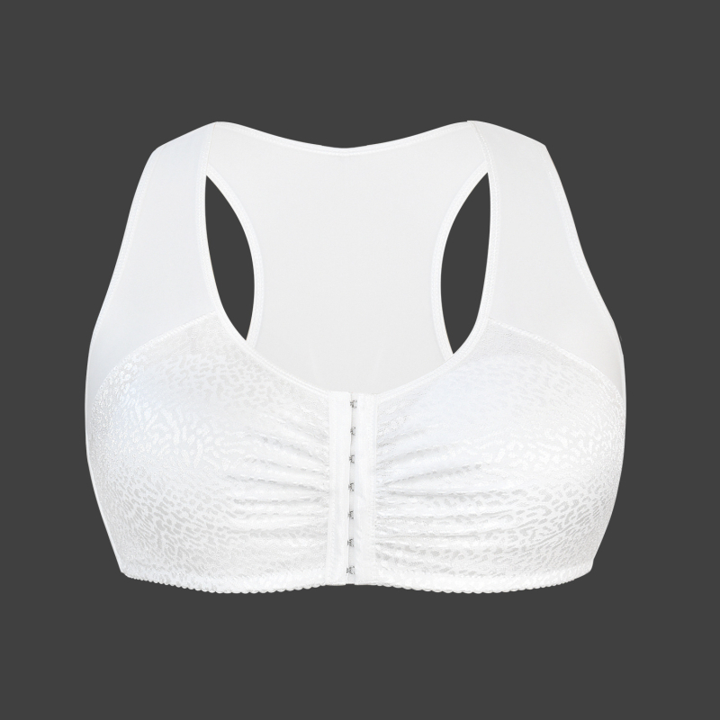 Didelių dydžių belaidė liemenėlė su pilnomis taurėmis, priekinis užsegimas, šoninė parama, reguliuojamos petnešėlės