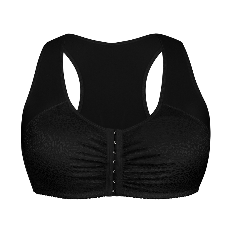 Didelių dydžių belaidė liemenėlė su pilnomis taurėmis, priekinis užsegimas, šoninė parama, reguliuojamos petnešėlės